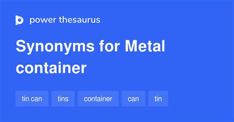 container thesaurus|CONTAINER .